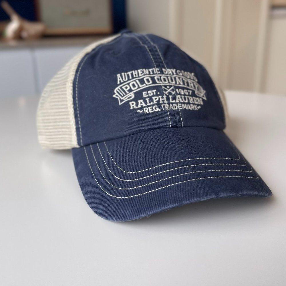 ❌️SOLD❌️.NWT. Polo Ralph Lauren Country Mesh Trucker Hat Vintage Baseball Cap